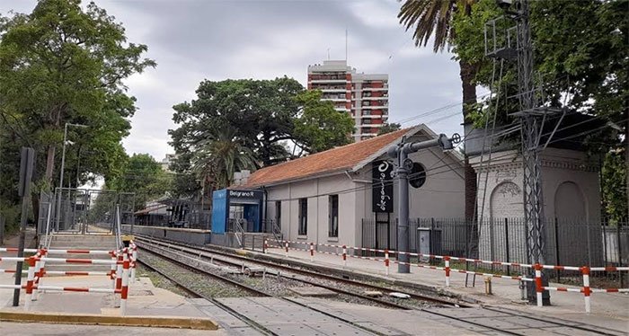 Estación Belgrano R - Tren Mitre ramal Retiro - José León Suárez y Retiro - Bartolomé Mitre